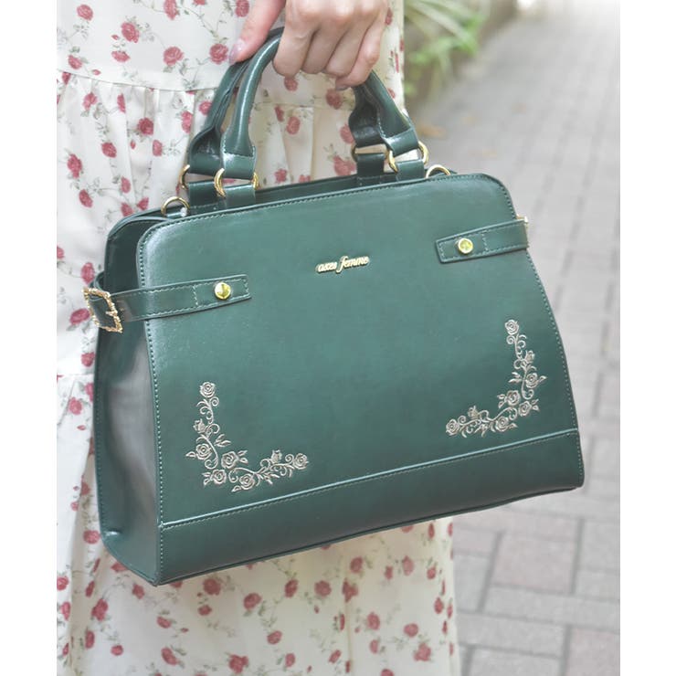 薔薇刺繍クラシカルボストン | axes femme | 詳細画像6 