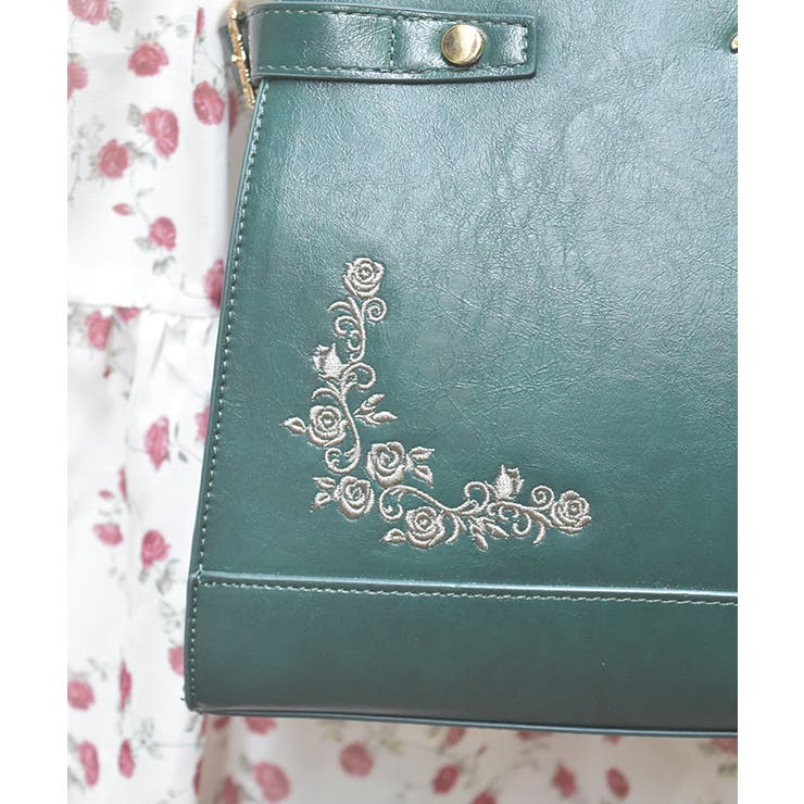 薔薇刺繍クラシカルボストン[品番：IGAW0006753]｜axes femme