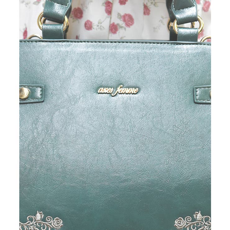 薔薇刺繍クラシカルボストン | axes femme | 詳細画像8 