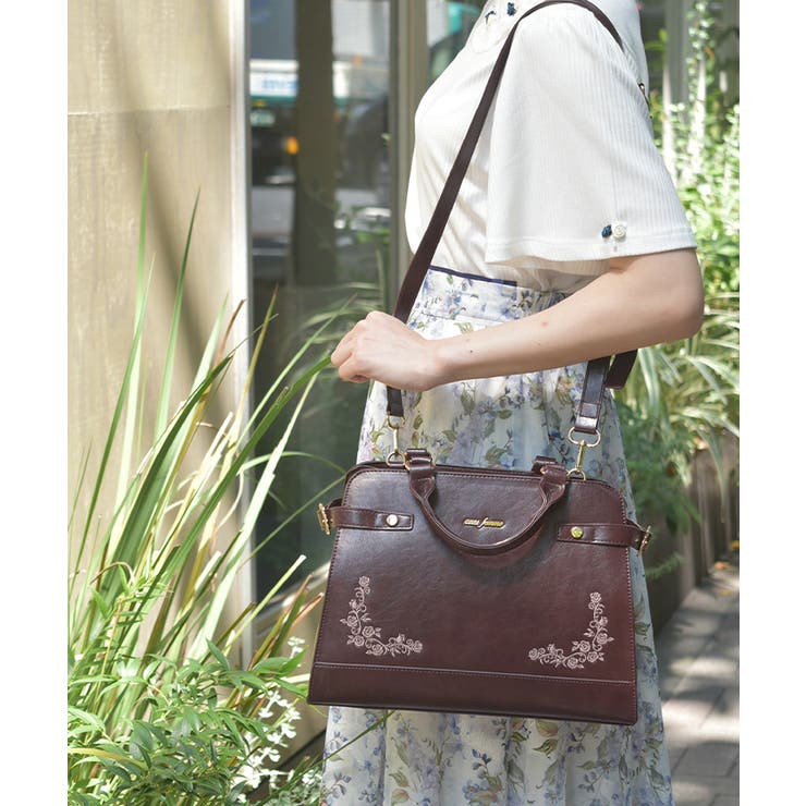 薔薇刺繍クラシカルボストン | axes femme | 詳細画像9 