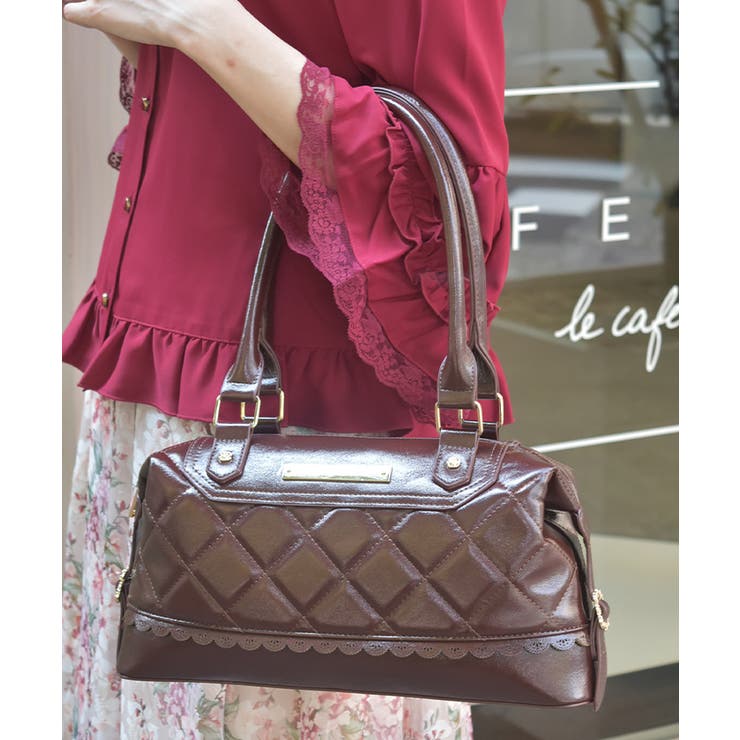 Ｄブラウン | キルティングデザインボストン | axes femme