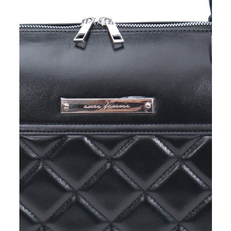 キルティングトラベルボストン | axes femme | 詳細画像9 