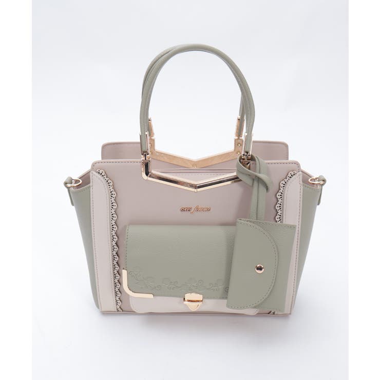 エンボスフラップ配色バッグ | axes femme | 詳細画像17 