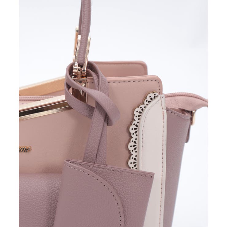 エンボスフラップ配色バッグ | axes femme | 詳細画像26 