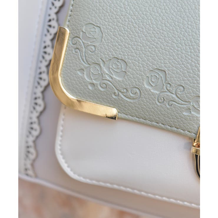 エンボスフラップ配色バッグ | axes femme | 詳細画像3 