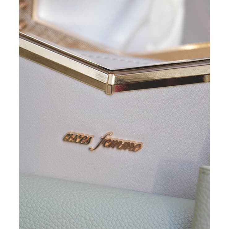 エンボスフラップ配色バッグ | axes femme | 詳細画像4 