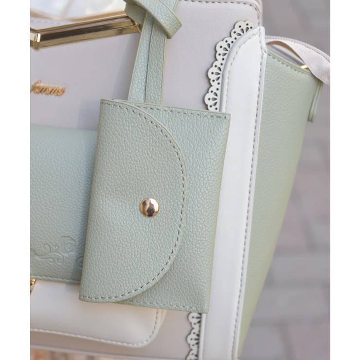 エンボスフラップ配色バッグ | axes femme | 詳細画像5 