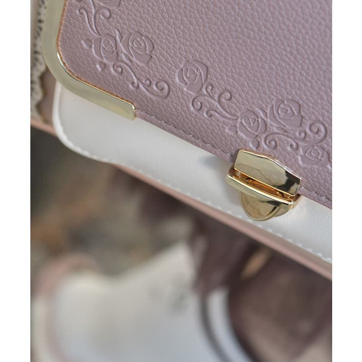 エンボスフラップ配色バッグ | axes femme | 詳細画像8 