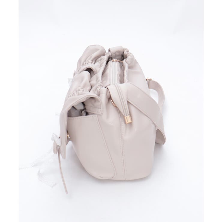 ドロストリボンギャザーバッグ | axes femme | 詳細画像10 