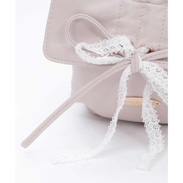 ドロストリボンギャザーバッグ | axes femme | 詳細画像13 