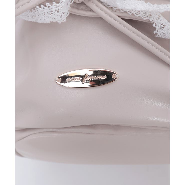 ドロストリボンギャザーバッグ | axes femme | 詳細画像14 