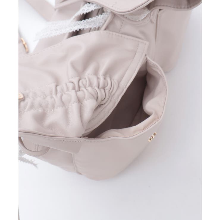 ドロストリボンギャザーバッグ | axes femme | 詳細画像16 