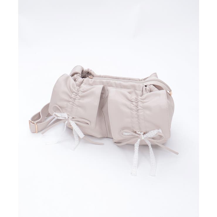 ドロストリボンギャザーバッグ | axes femme | 詳細画像18 