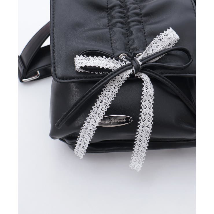 ドロストリボンギャザーバッグ | axes femme | 詳細画像23 