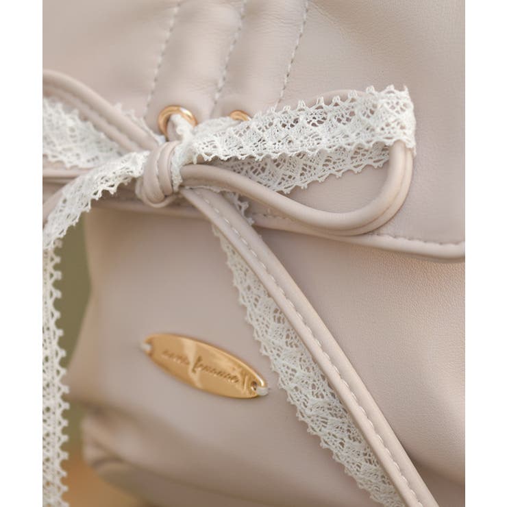 ドロストリボンギャザーバッグ | axes femme | 詳細画像6 