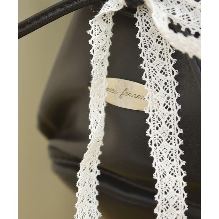 ドロストリボンギャザーバッグ | axes femme | 詳細画像7 