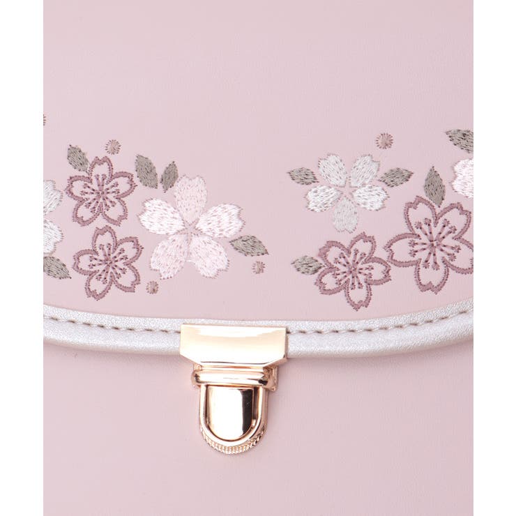 桜刺繍配色デザインボストン | axes femme | 詳細画像8 