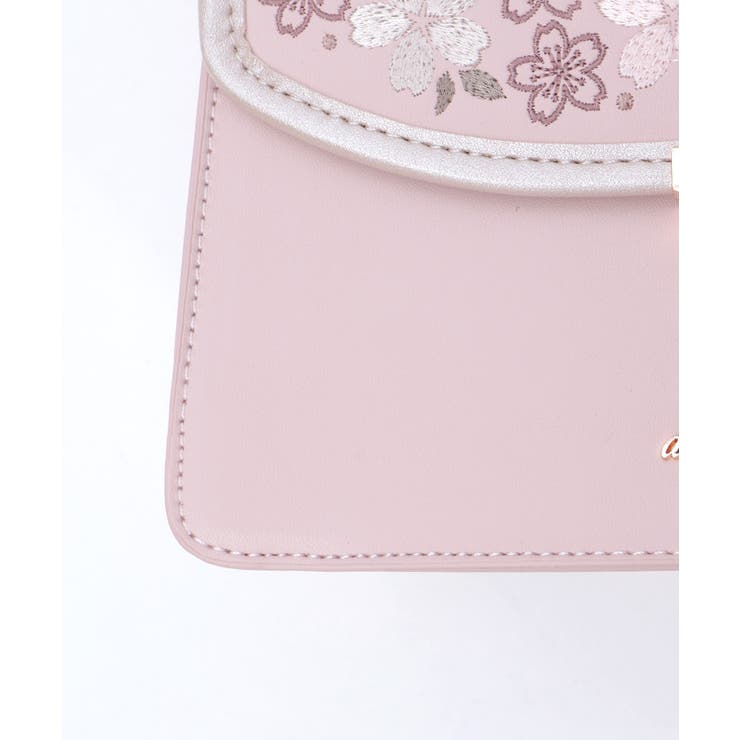 桜刺繍配色デザインボストン | axes femme | 詳細画像9 