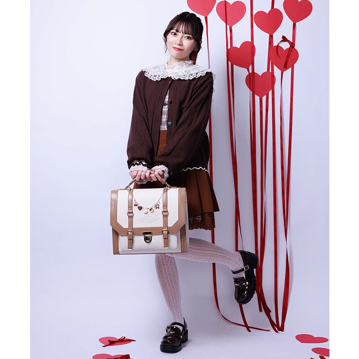 ベルトデザイン配色サッチェル | axes femme | 詳細画像4 