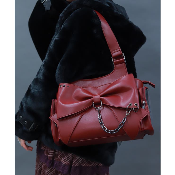 クリアポケットリボンバッグ | axes femme | 詳細画像3 