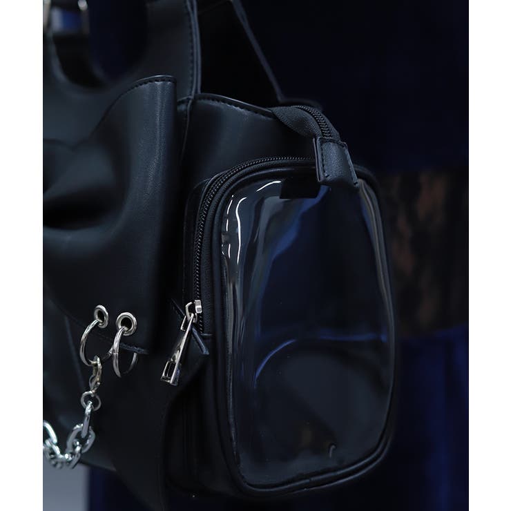 クリアポケットリボンバッグ | axes femme | 詳細画像5 