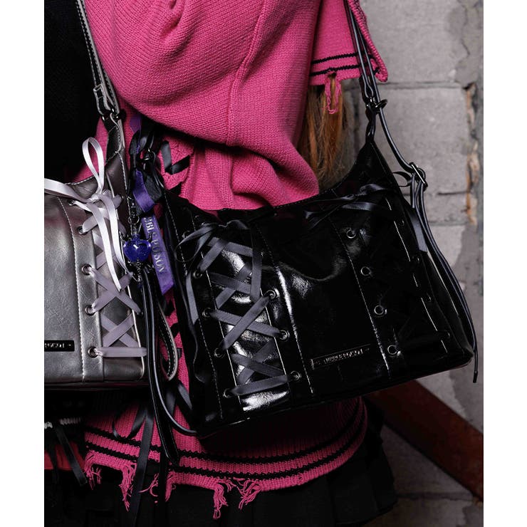 黒 | ２ｗａｙショルダーバッグ | axes femme