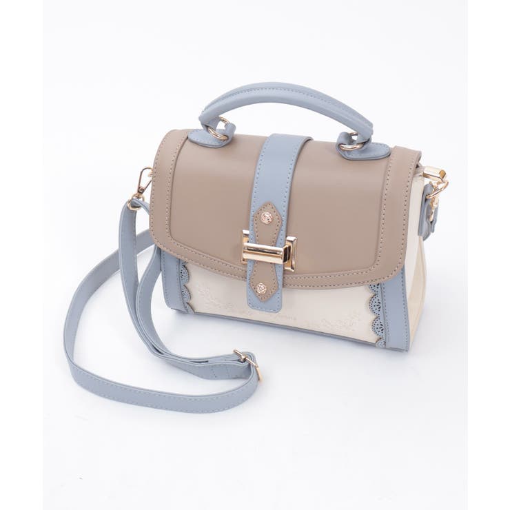 ベージュ | 配色フラップミニバッグ | axes femme