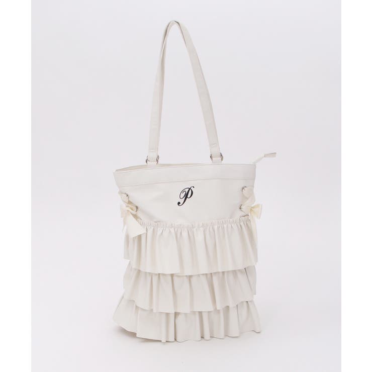 合皮フリルトートバッグ[品番：IGAW0003899]｜axes femme