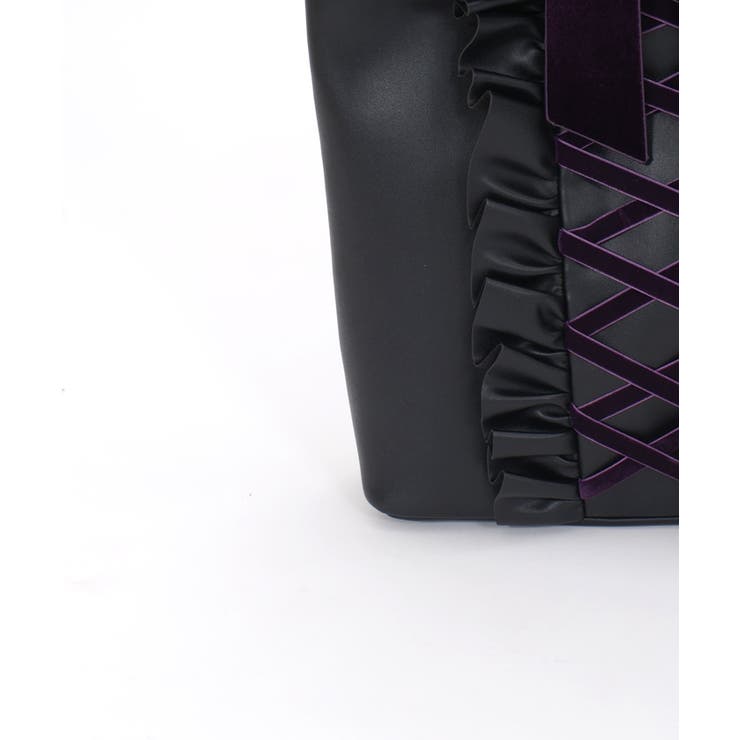 レースアップフリルバッグ[品番：IGAW0005397]｜axes femme