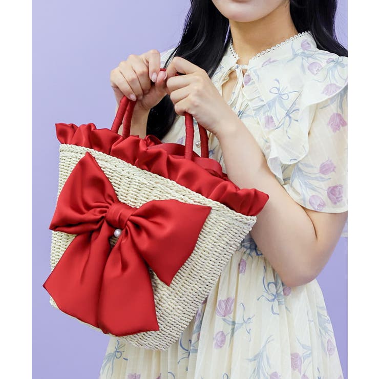 リボンカゴバッグ[品番：IGAW0006359]｜axes femme（アクシーズ