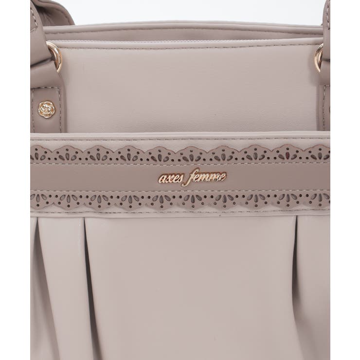 薔薇エンボスタックA4トート[品番：IGAW0007116]｜axes femme