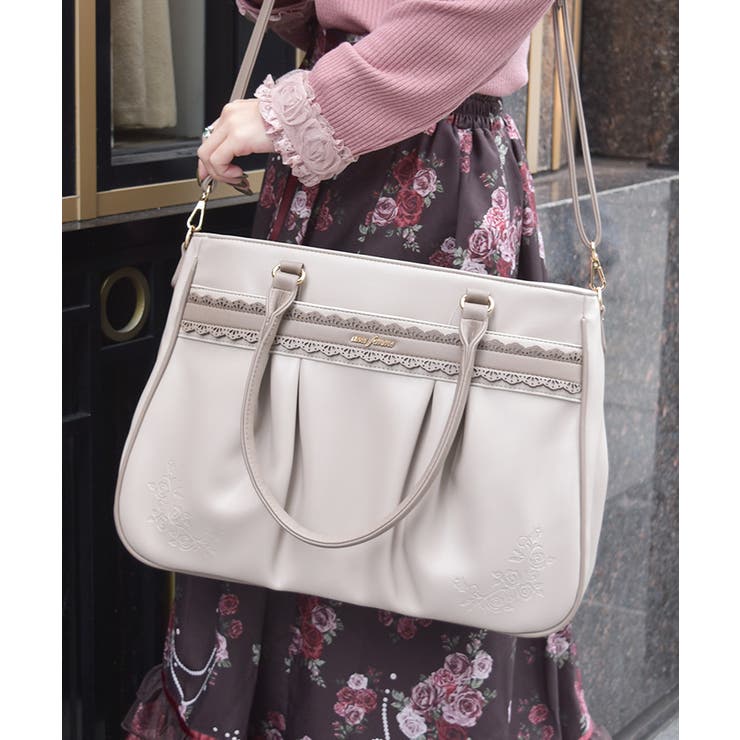 ALyssaAliassafari様4袋セット 薔薇エンボスタックA4トート[品番：IGAW0007116]｜axes femme