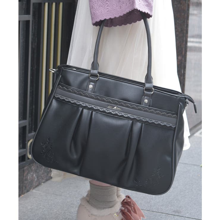 薔薇エンボスタックA4トート[品番：IGAW0007116]｜axes femme