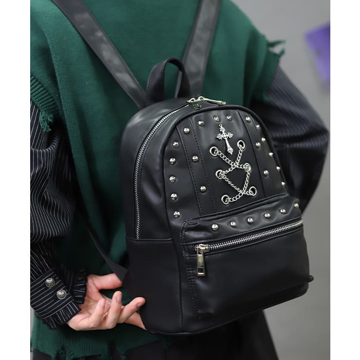 チェーンレースアップリュック | axes femme | 詳細画像1 