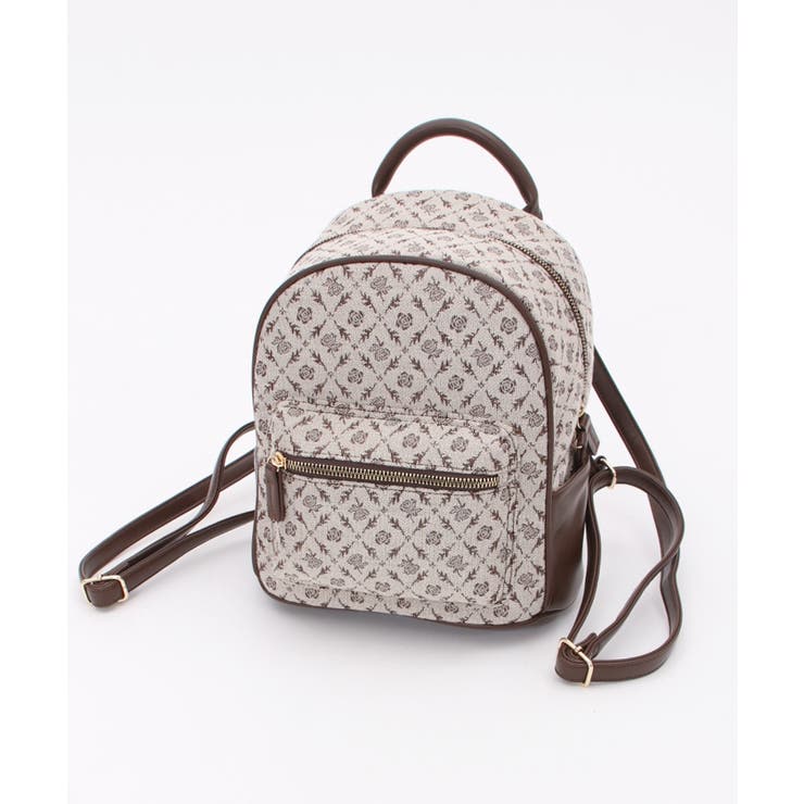 モノグラム柄ミニリュック[品番：IGAW0003946]｜axes femme