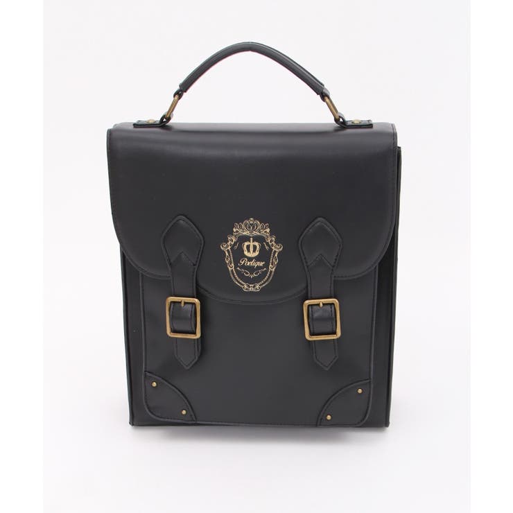 エンブレム箔押しサッチェル[品番：IGAW0003919]｜axes femme