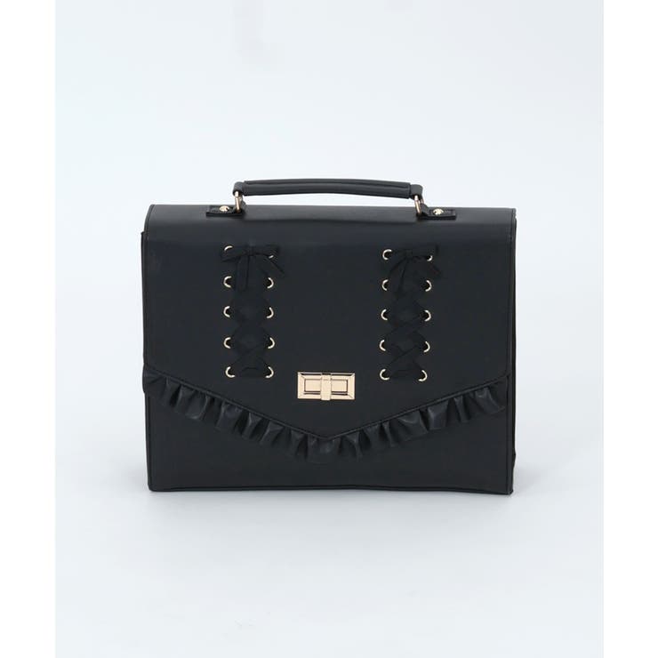レースアップサッチェルバッグ[品番：IGAW0004484]｜axes femme