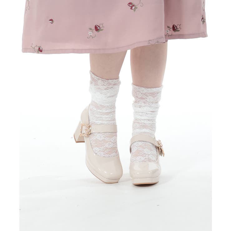 アンティークバックルパンプス[品番：IGAW0004541]｜axes femme