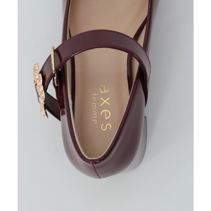 【特別セール品】 アンティークバックルパンプス[品番：IGAW0004541]｜axes femme 靴
