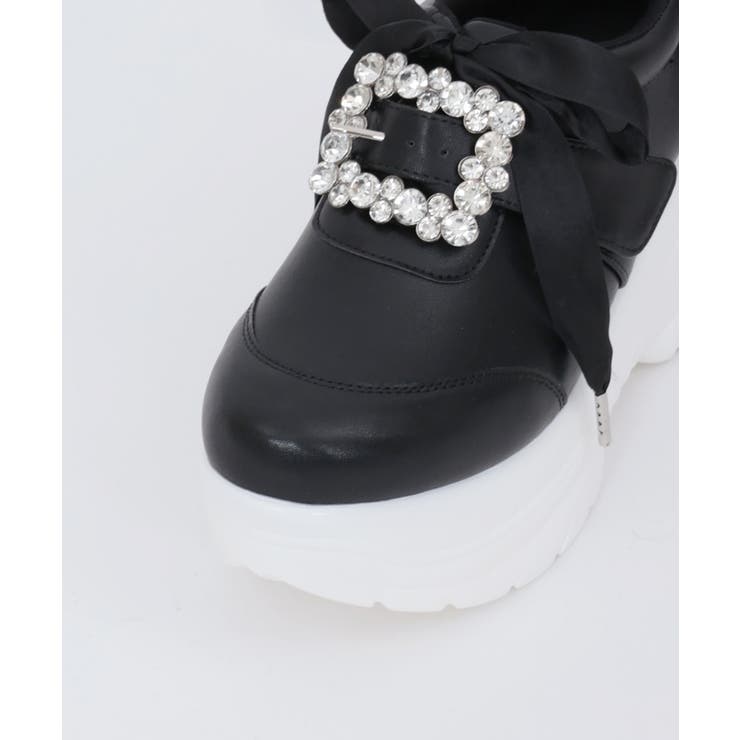 ビジューバックルスニーカー[品番：IGAW0004579]｜axes femme