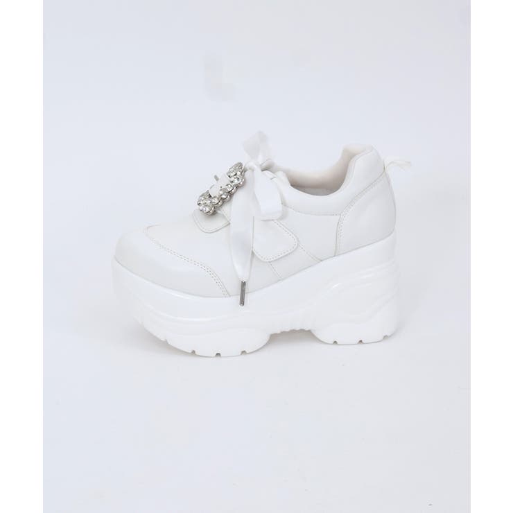 ビジューバックルスニーカー[品番：IGAW0004579]｜axes femme