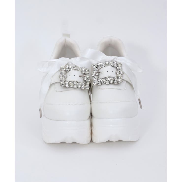 ビジューバックルスニーカー[品番：IGAW0004579]｜axes femme