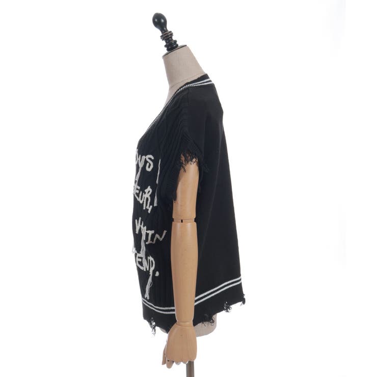 コード刺繍ニットベスト | axes femme | 詳細画像27 