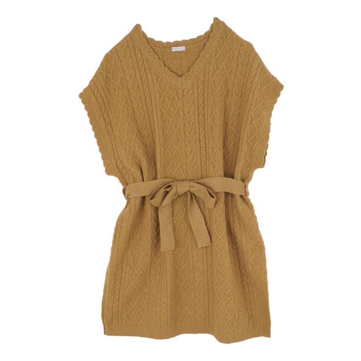 ベルト付ロングニットベスト 品番 Igaw Axes Femme アクシーズファム のレディースファッション通販 Shoplist ショップリスト