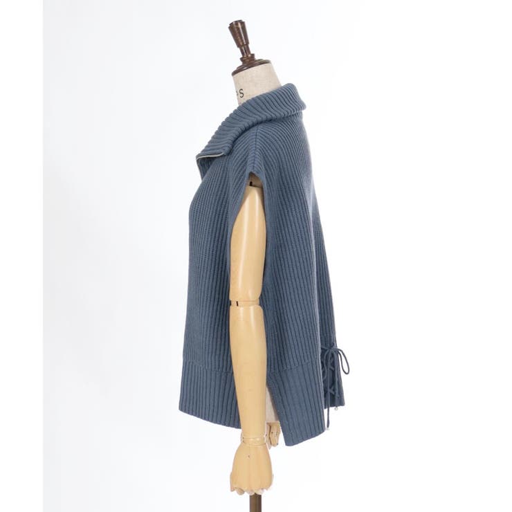ハーフジップニットベスト[品番：IGAW0005460]｜axes femme