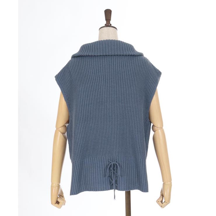 ハーフジップニットベスト[品番：IGAW0005460]｜axes femme