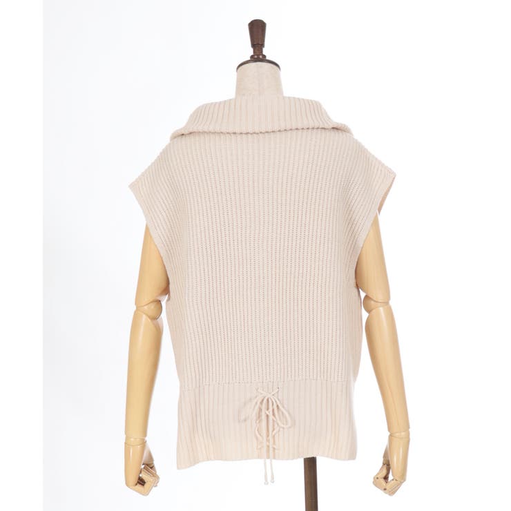 ハーフジップニットベスト[品番：IGAW0005460]｜axes femme
