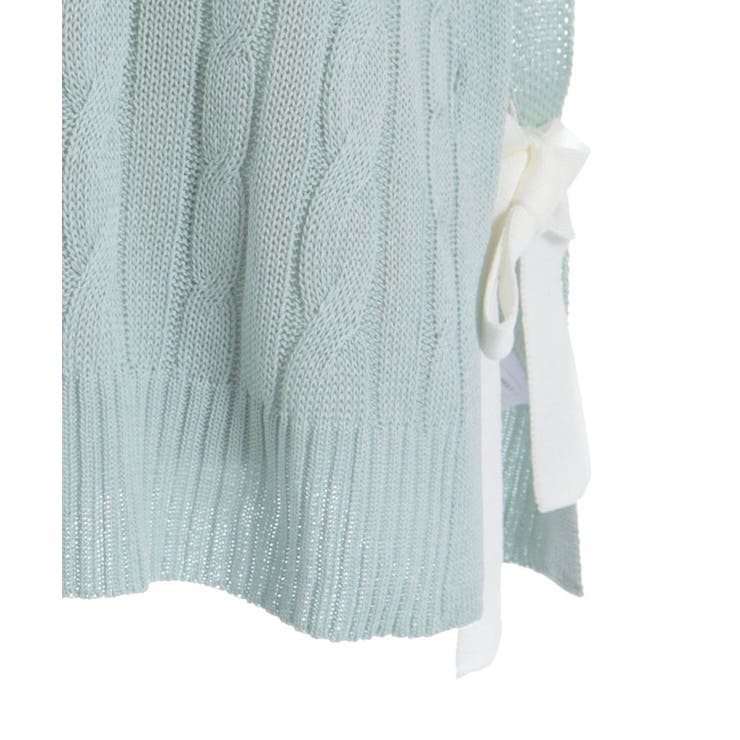 リボンデザインニットベスト | axes femme | 詳細画像18 