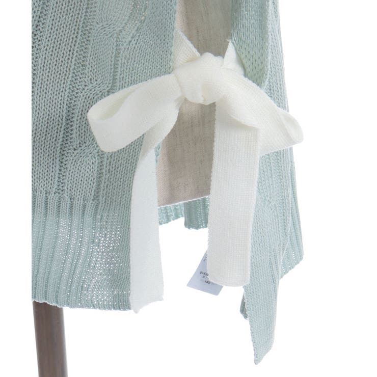 リボンデザインニットベスト | axes femme | 詳細画像20 