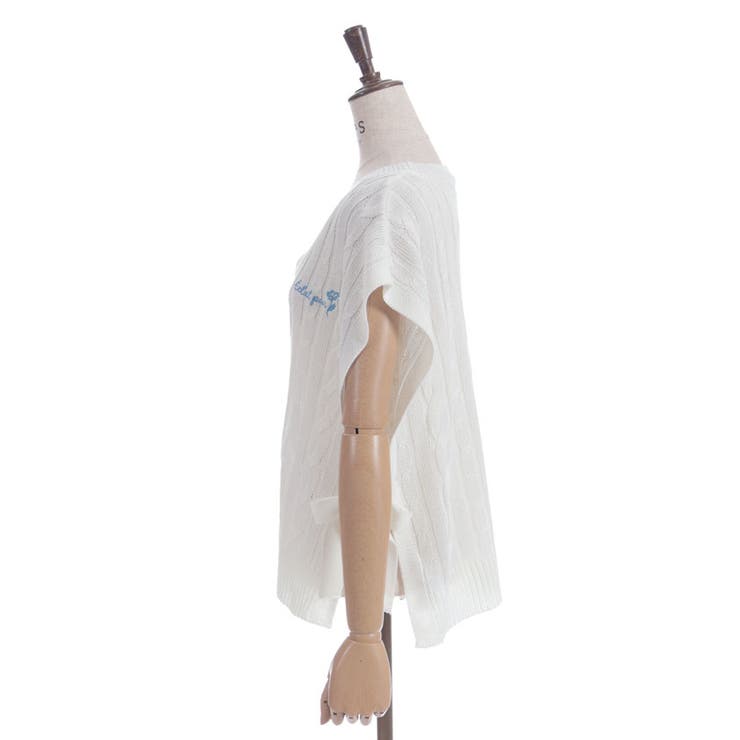 リボンデザインニットベスト | axes femme | 詳細画像24 